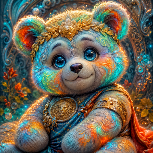 Teddy Zeus 70x70cm