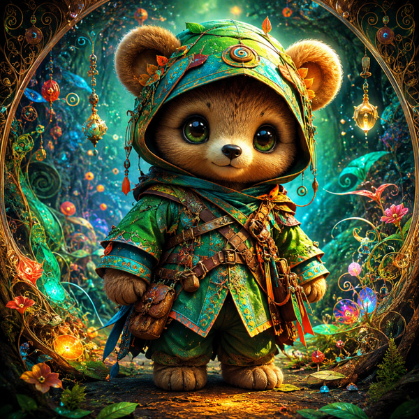 Waldläufer Teddy 80x80cm
