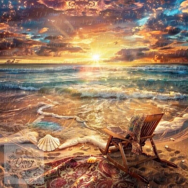 Abendstimmung 90x90cm