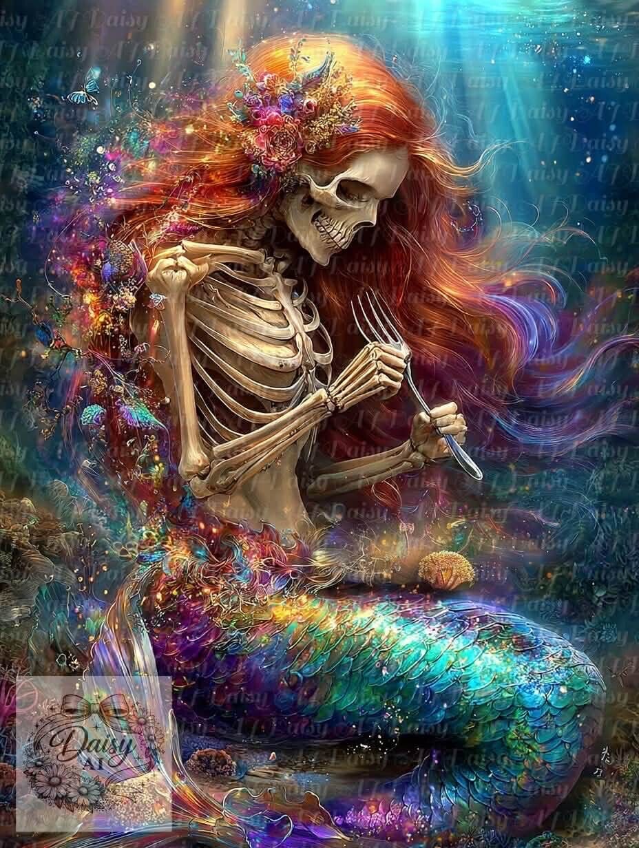 Die Meerjungfrau 60x100cm