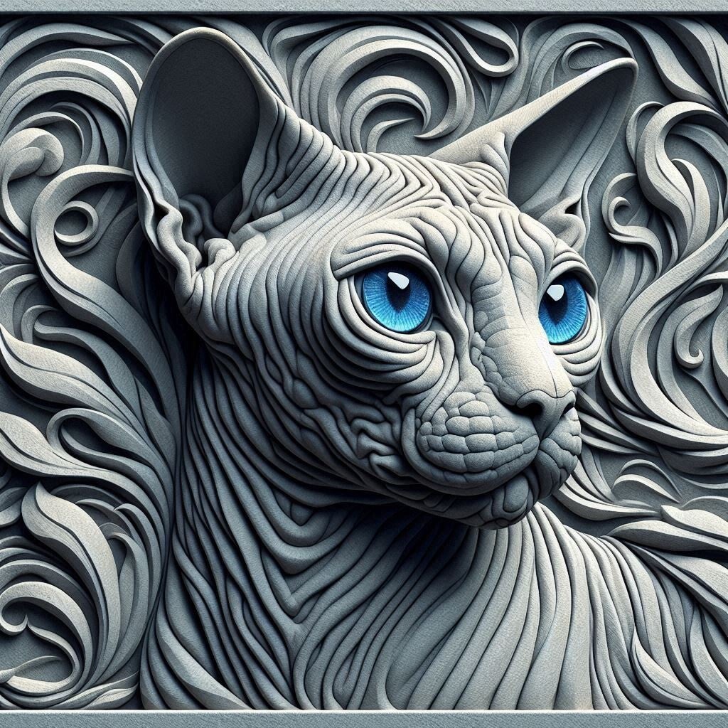 Katze 50x50cm