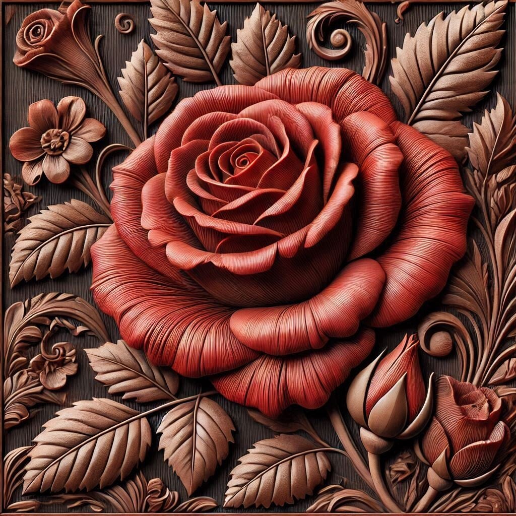 Rose rot 50x50cm
