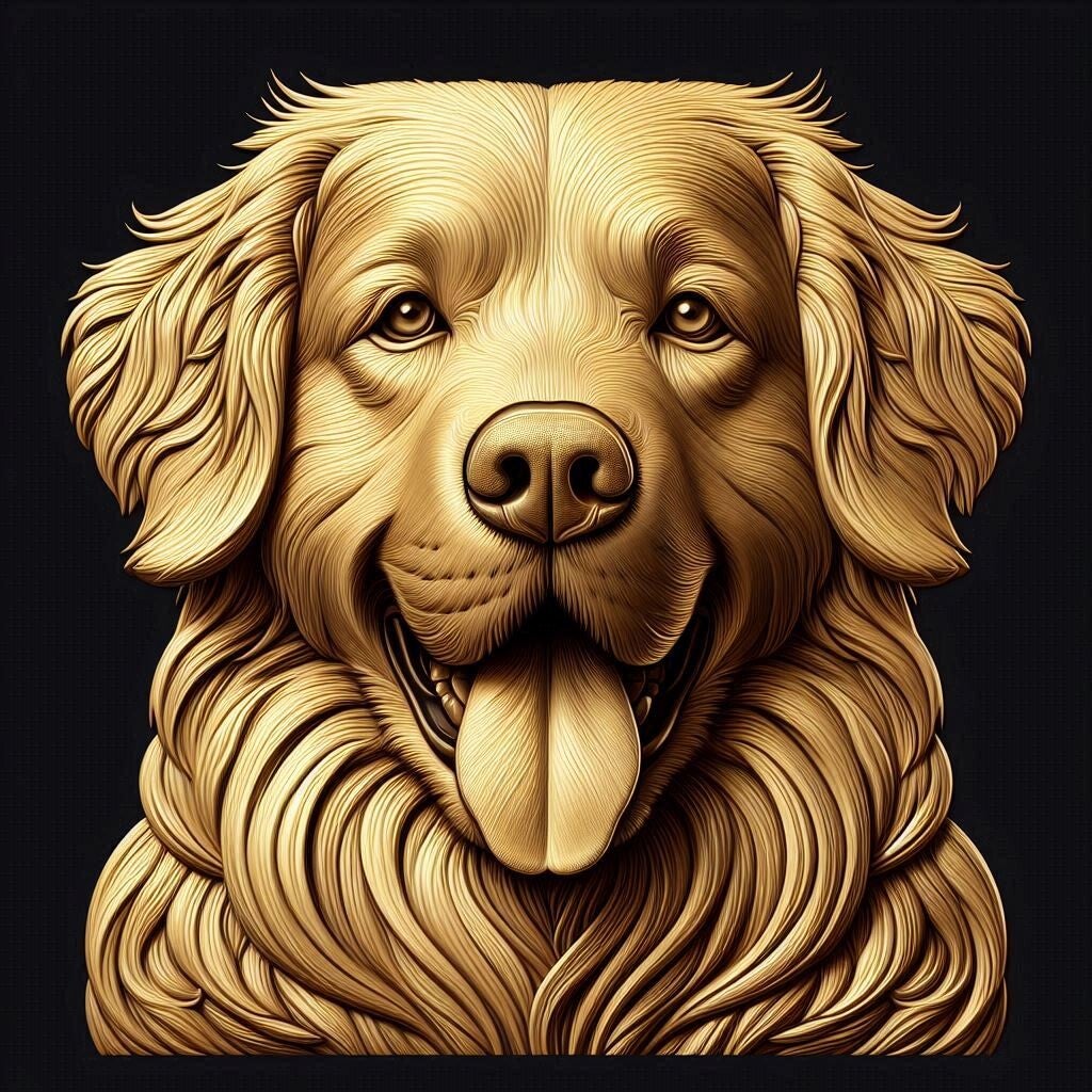Golden Retriever 50x50cm
