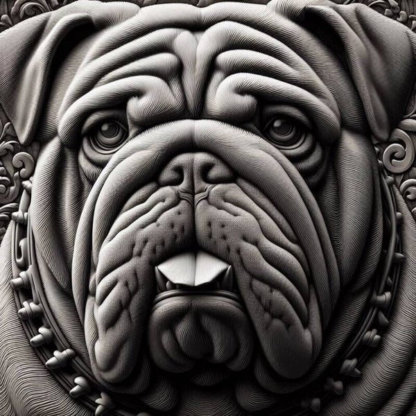 Hund 50x50cm