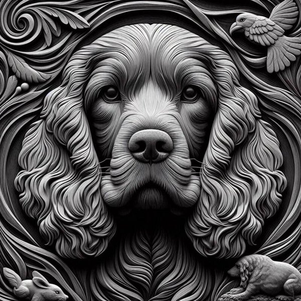 Hund 50x50cm