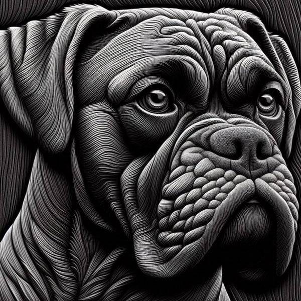 Hund 50x50cm