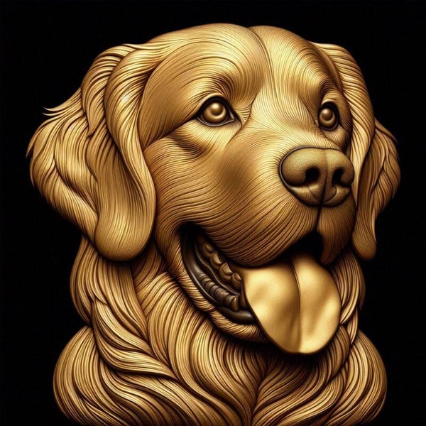 Hund 50x50cm