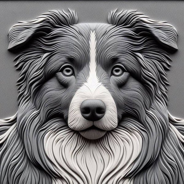 Hund 50x50cm