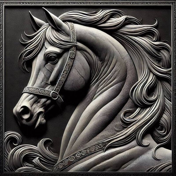 Pferd 50x50cm