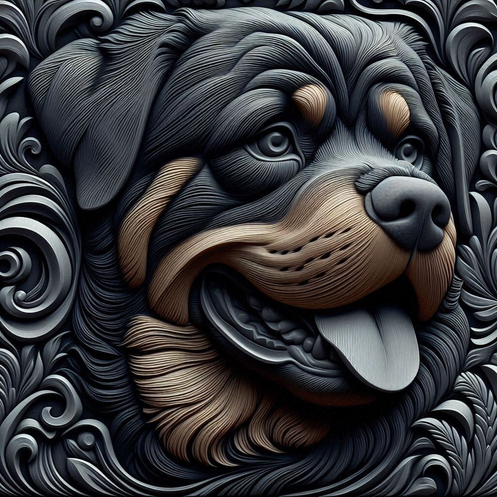 Rottweiler 50x50cm