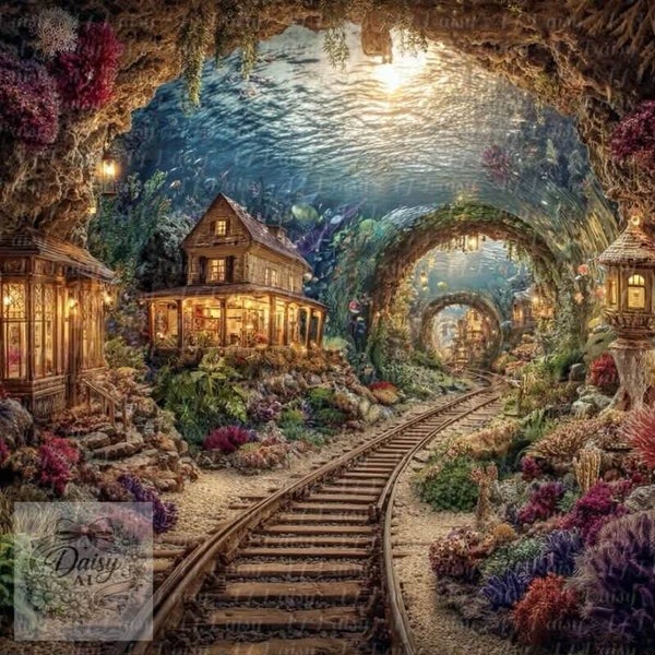 Im Wassertunnel 100x100cm