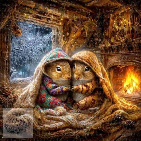 Winterliebe 80x80cm
