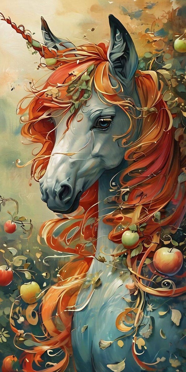 Apfelpferd  60x100cm