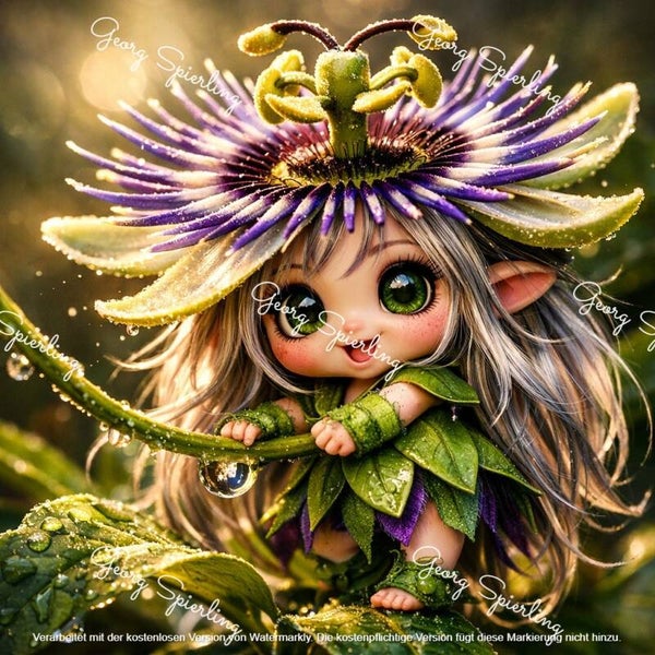 Die Passionsblume 60x60cm