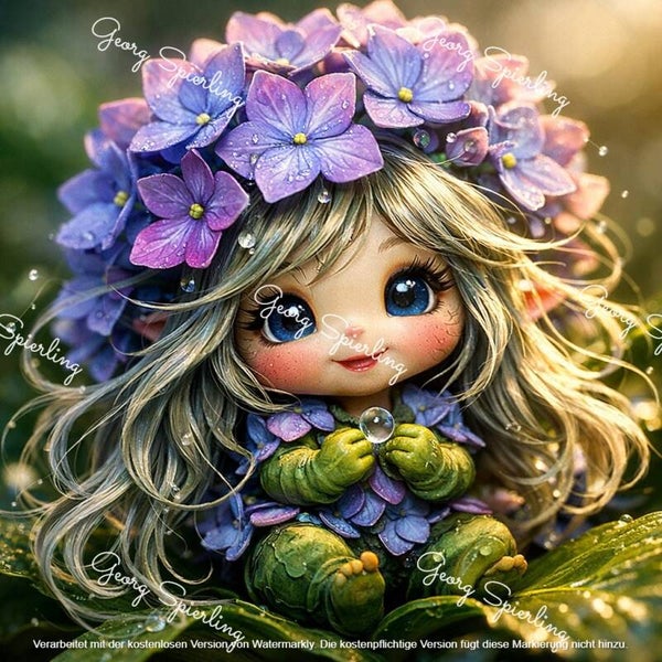 Die Hortensie 60x60cm