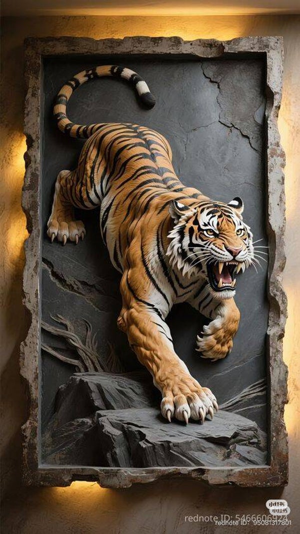 Tiger Relief 60x100cm