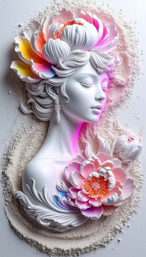 Traumfrau (Relief) 60x100cm