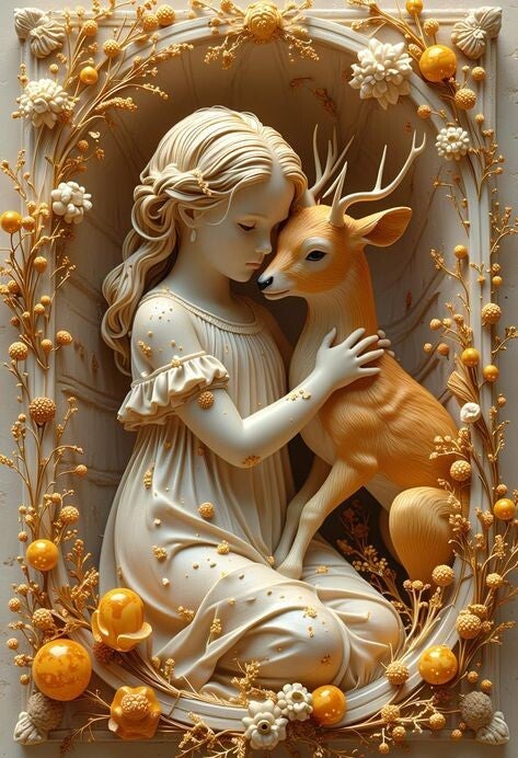 Kleines Mädchen (Relief) 70x100cm