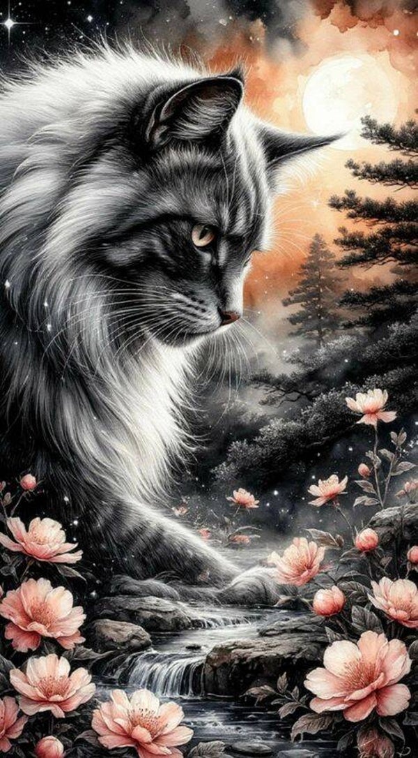 Cat 60x100cm