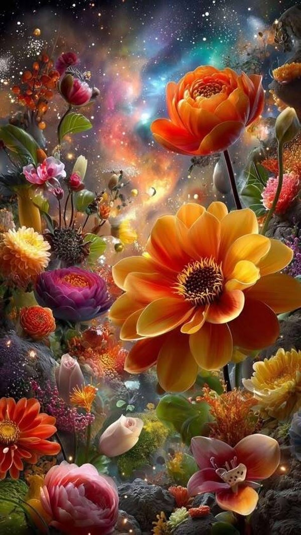 Ein paar Blumen 60x100cm