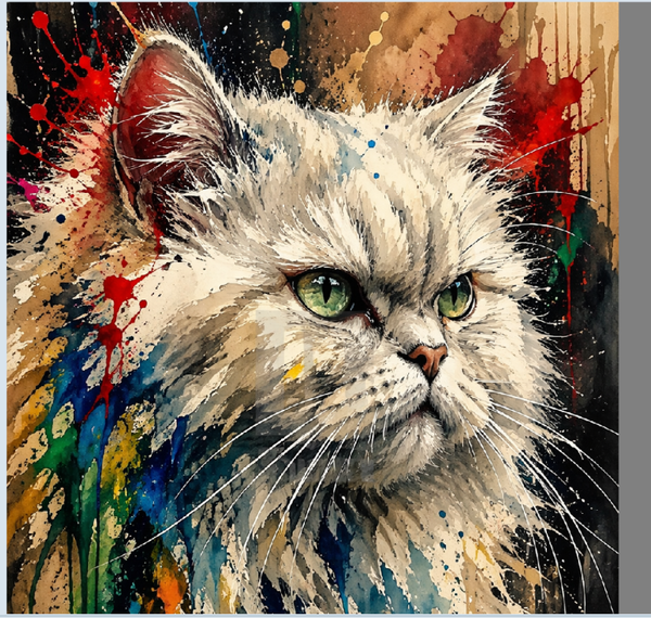 Perserkatze 60x60cm