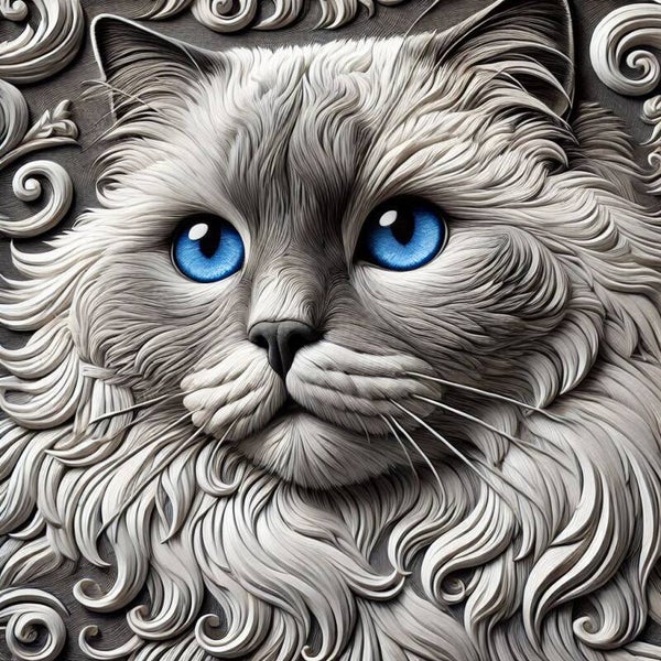 Ragdoll Katze  50x50cm