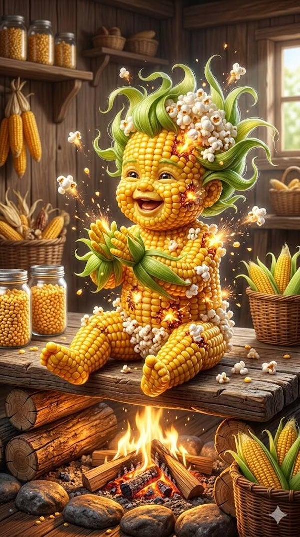 Popcorn Boy 50x70cm