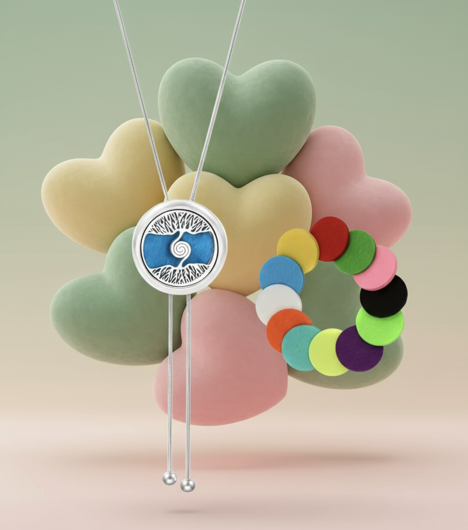 Collier Réglable Pendentif Arbre de Vie Moderne