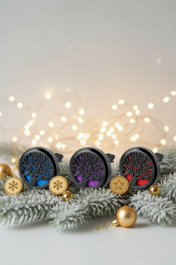 Clip Ventilation voiture NOIR Arbre de Vie