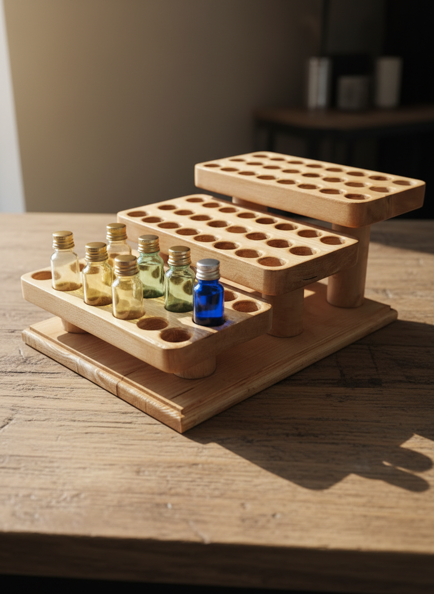 Triple étagère pour petites bouteilles