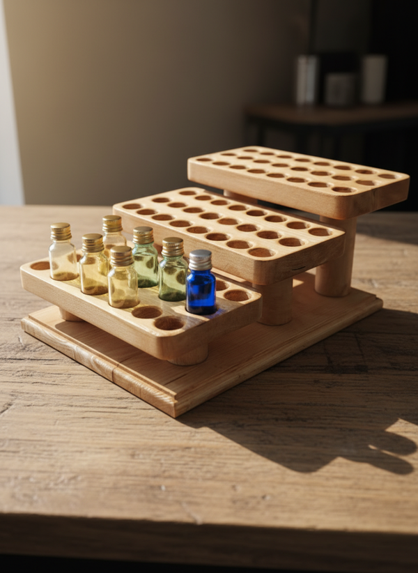 Triple étagère pour petites bouteilles