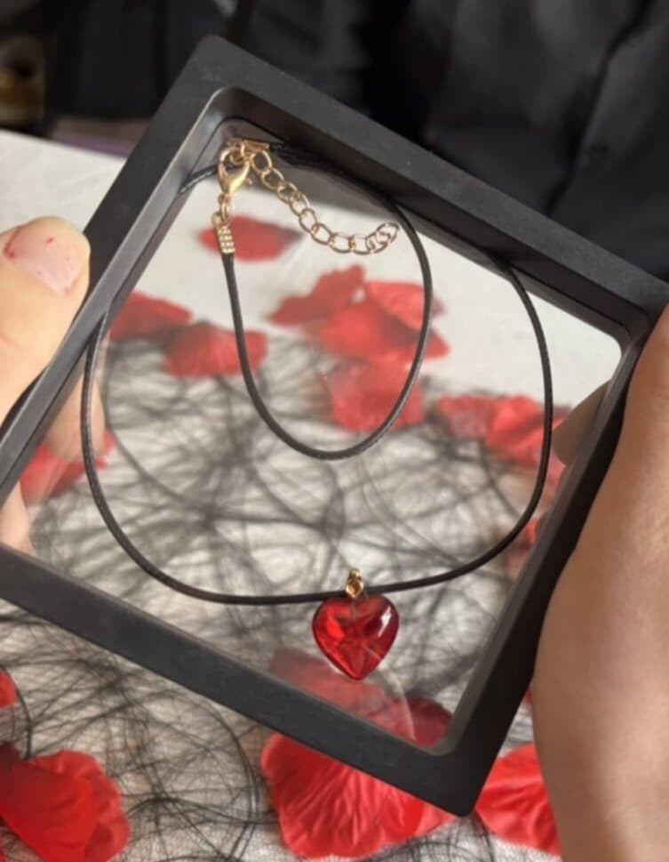 Pendentif cœur rouge