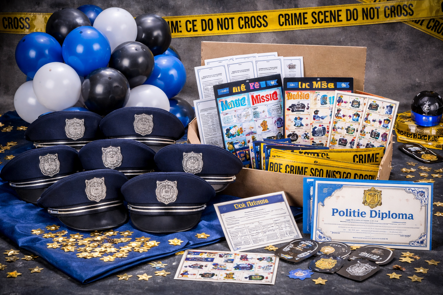 🚓 Politie Verjaardags Feestje Box 👮 Missie: Geslaagd Feest!