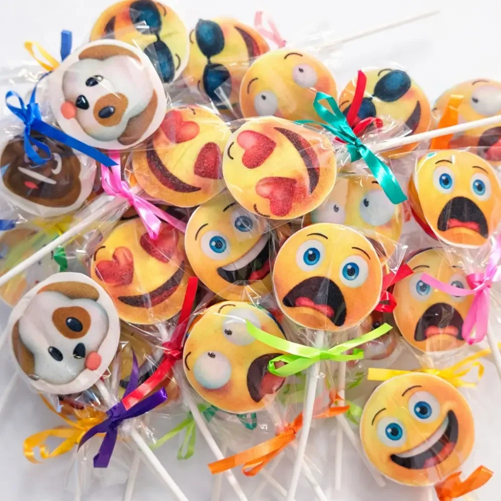 🍭 Emoji Lolly – minimaal 10 stuks
