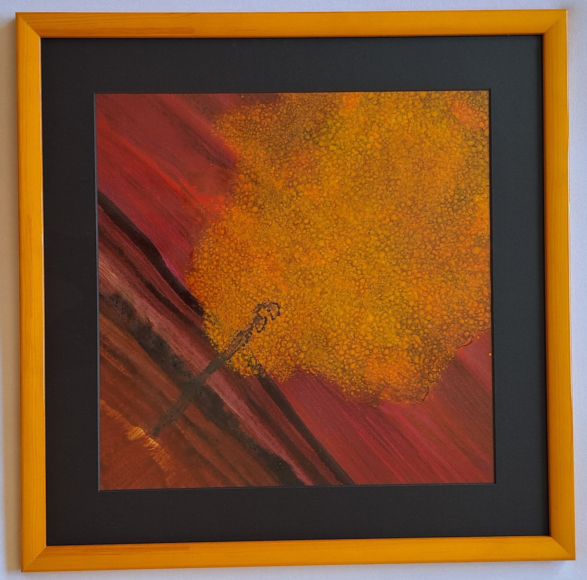 Die ene boom; gele lijst, gele boom