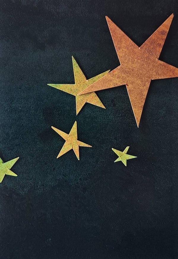 Kerst/nieuwjaarskaart 'Sterrenlicht'