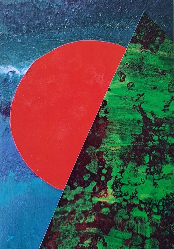 Kerst/nieuwjaarskaart 'De planeet'