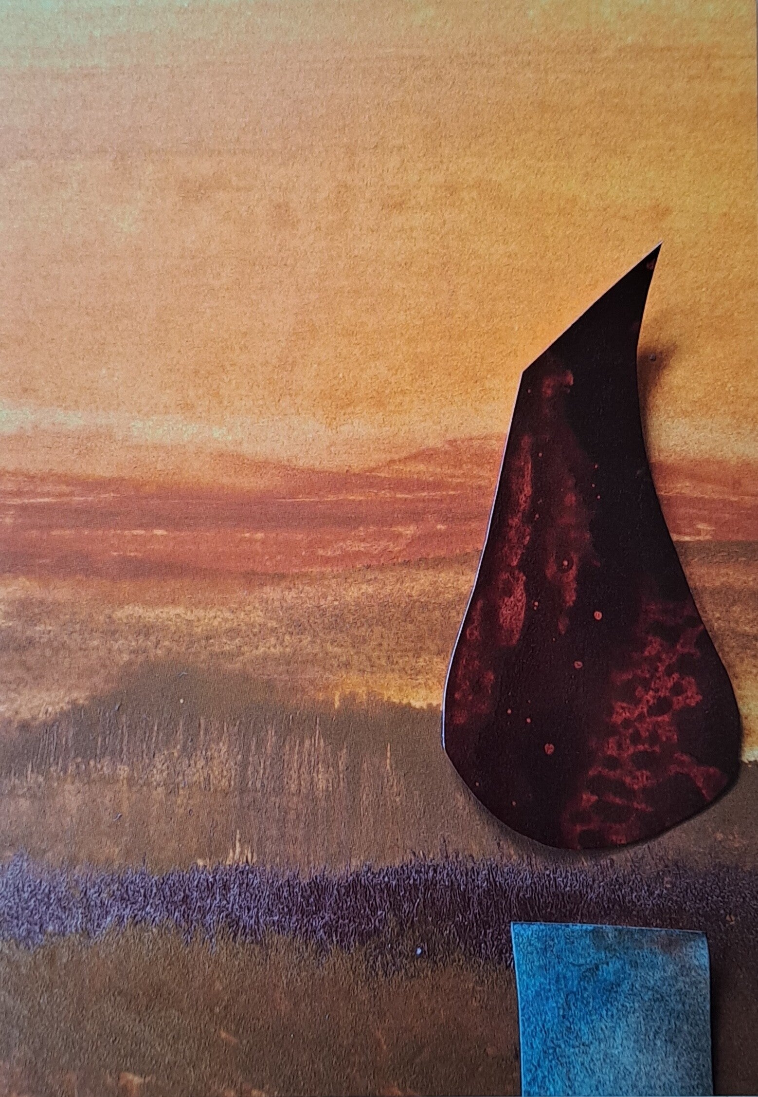 Kerst/nieuwjaarskaart 'De vlam'