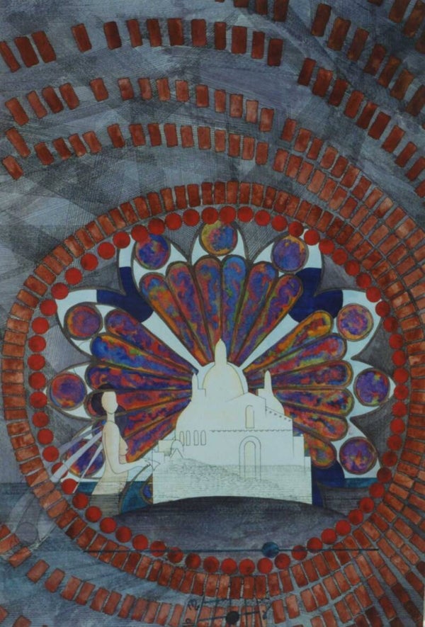 Kunstkaart 'De Basiliek en de stad'