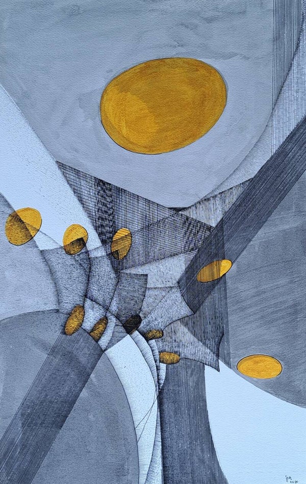 Pen en inkt. 'De raad'