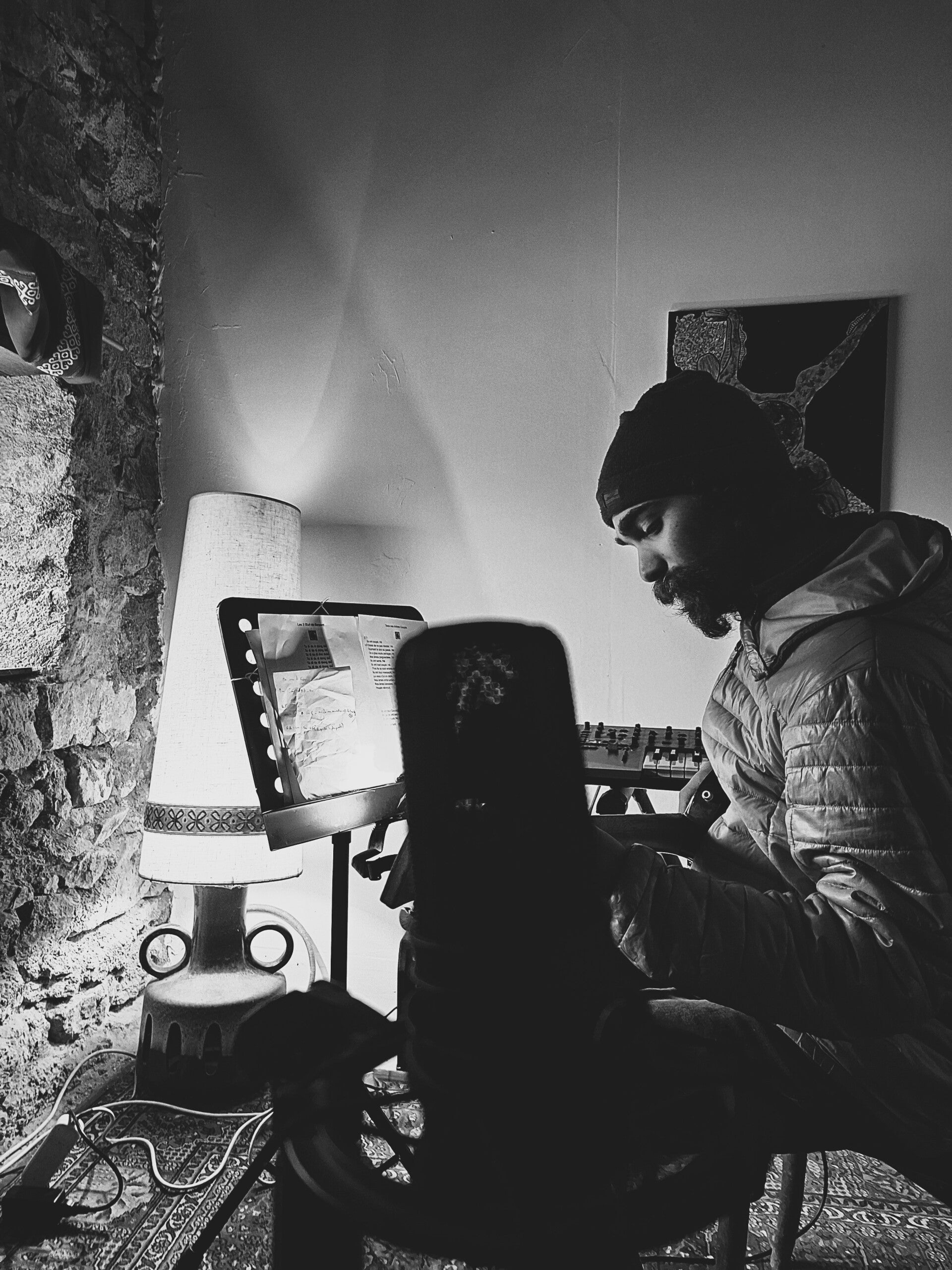 Le studio d'enregistrement du groupe folk musique française celtique de Bourgogne