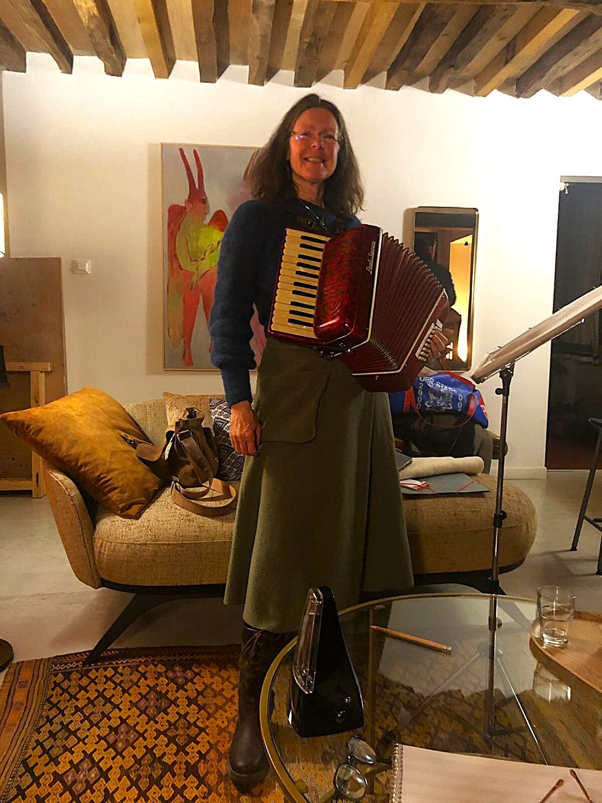 L'accordéon et la voix folk du groupe morvandiau