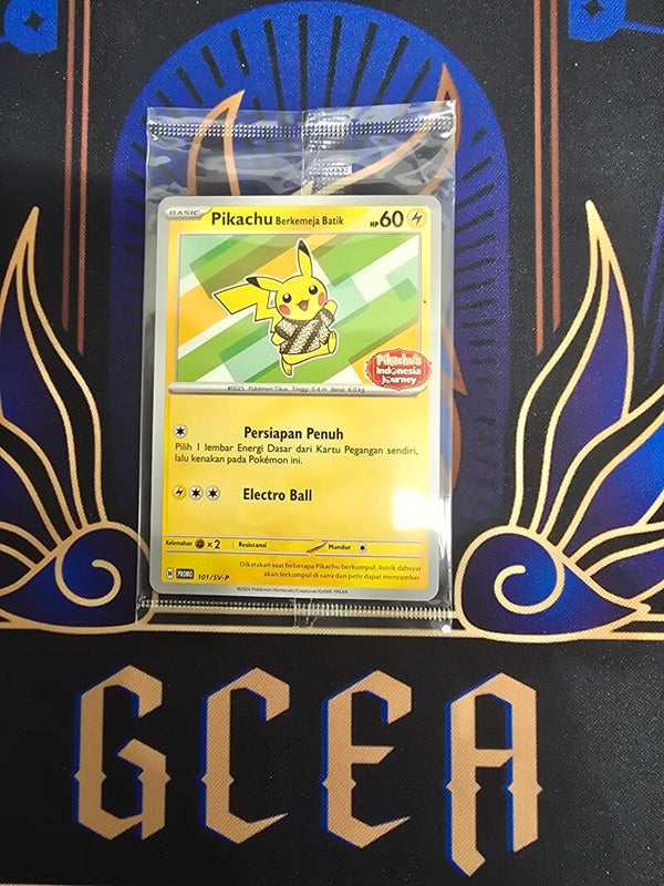 Sealed Pikachu Berkemeja Batik 101/SV-P