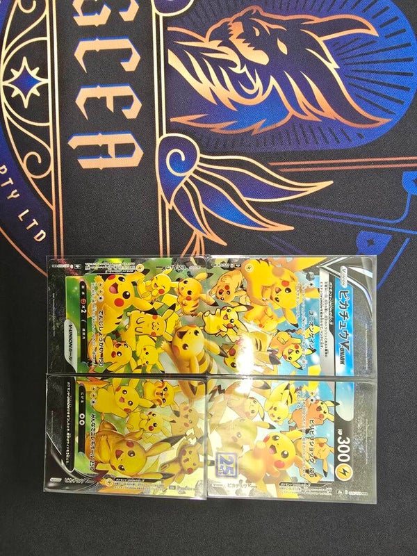 POKEMON 25TH ANNAVERSERY V UNION PIKACHU (4 CARDS)