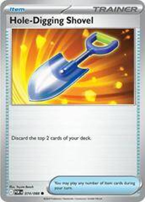 Hole digging shovel