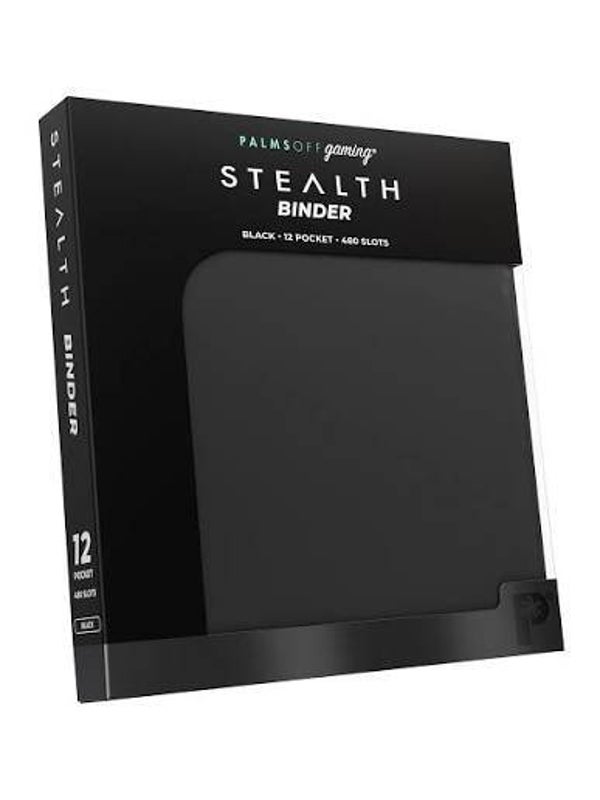 Palms off gaming stealth BLACK 12 pocket binder
