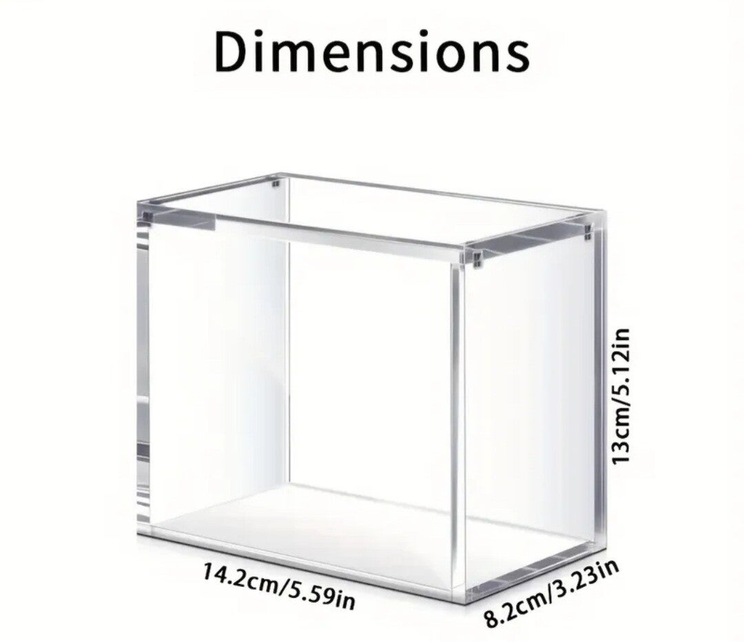 Booster Box Clear 5mm Ultra Thin Acrylic Stack-able Display Case with Magnetic Closure