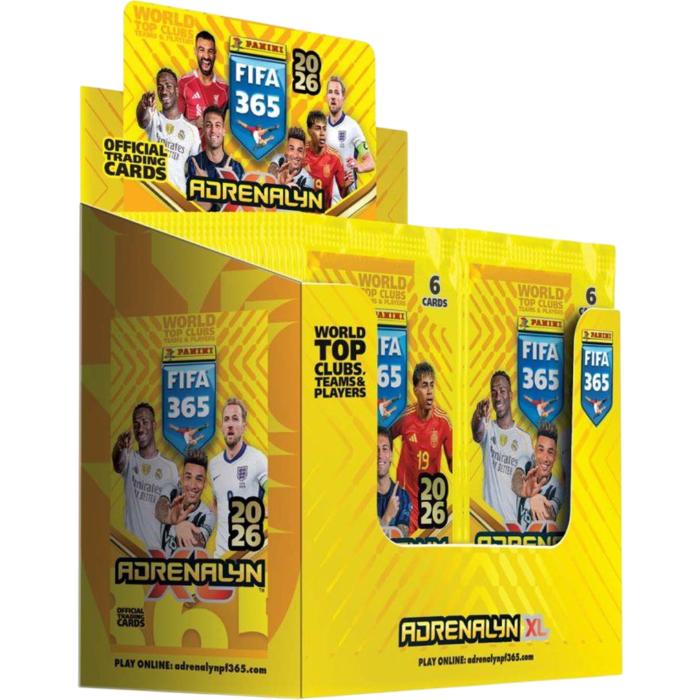 Soccer - 2026 Panini FIFA 365 Adrenalyn XL Soccer Trading Cards Box (Display of 50)