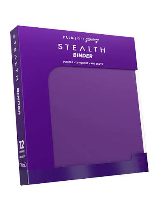 Palms off gaming stealth PURPLE 12 pocket binder