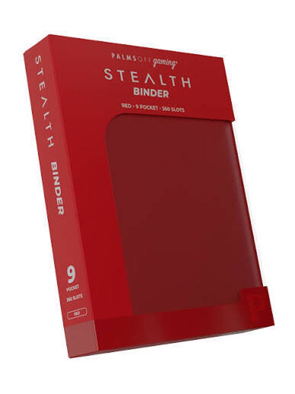 Palms off gaming stealth RED 9 pocket binder